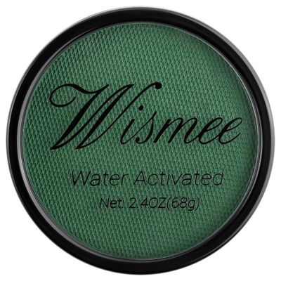 Wismee Green Face Body Paint, Water Based Body Paint Full Coverage for Adults Children Cosplay Elphaba Witch Costumes Festivals Makeup-Royal Blue
