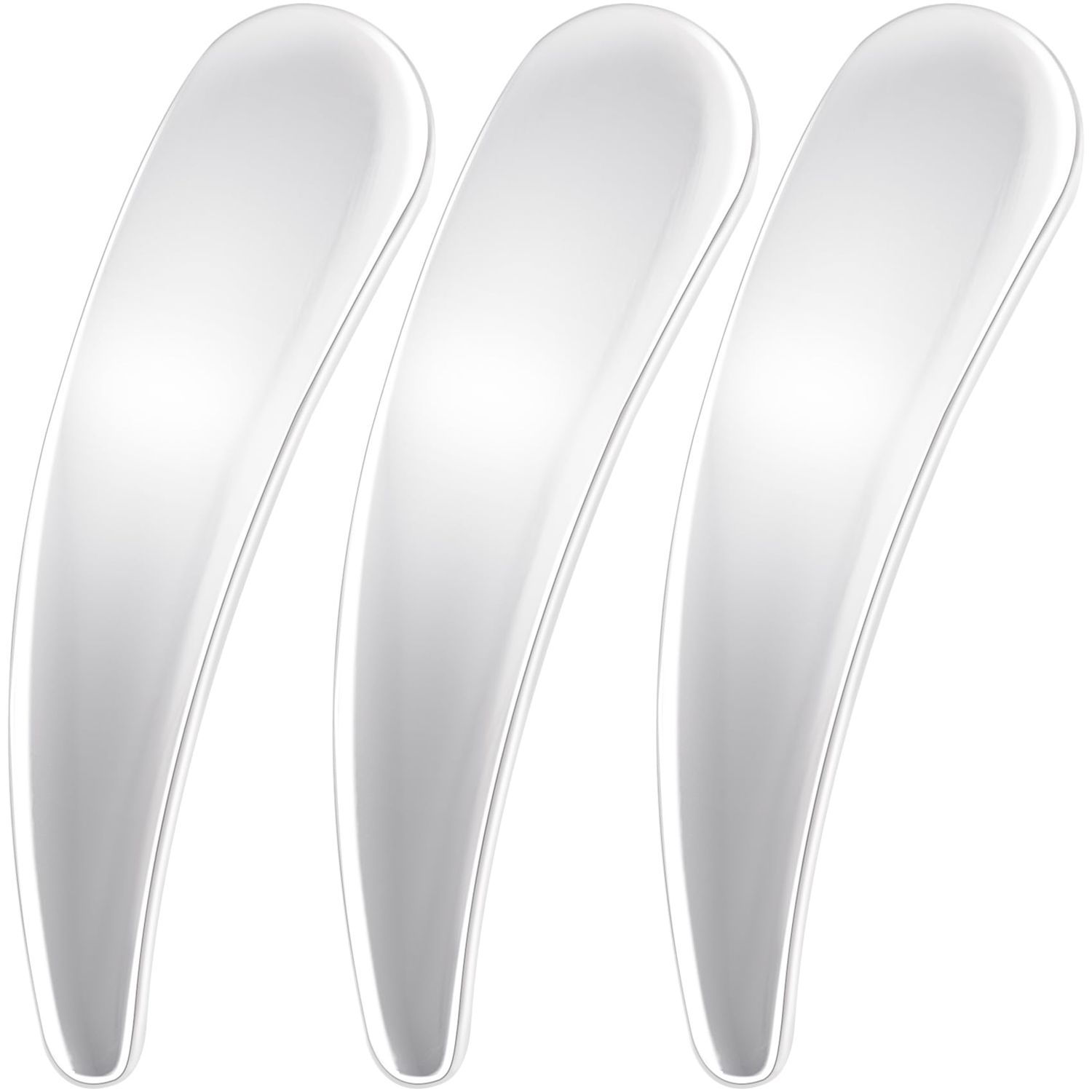 Mxxipp 3pcs Mini Metal Cosmetic Makeup Skincare Cream Spatulas Scoop Cosmetics Spoon Practical Beauty Accessories for Mixing and Sampling Makeup Cosmetic Beauty Tools