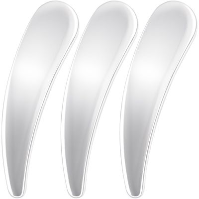 Mxxipp 3pcs Mini Metal Cosmetic Makeup Skincare Cream Spatulas Scoop Cosmetics Spoon Practical Beauty Accessories for Mixing and Sampling Makeup Cosmetic Beauty Tools
