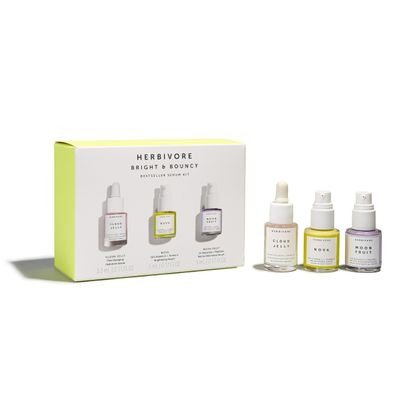HERBIVORE Minis Set - Serums Best Sellers Collection (Cloud Jelly, Moon Fruit Nova) Plant-based, Vegan, Cruelty-free (1 set)