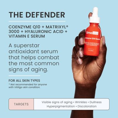 Timeless Skin Care Coenzyme Q10 Serum - Skin Care Serum for Smoothing Skin - Fragrance-Free Coenzyme Q10 Serum with Hyaluronic Acid - Antioxidant Serum for Skin Care - 1 oz