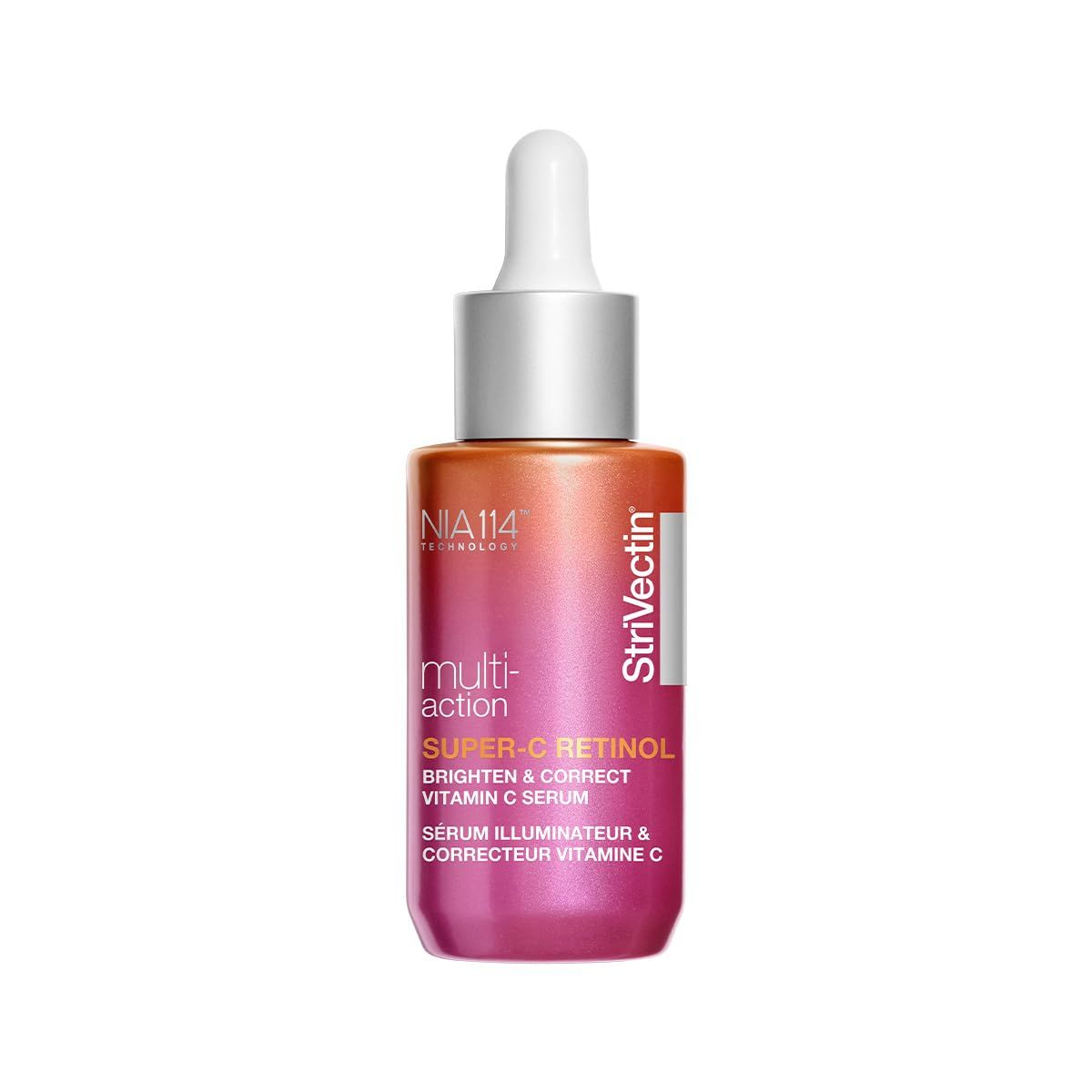 StriVectin Multi-Action Super-C Retinol Brighten &amp; Correct Vitamin C Face Serum with Acerola Cherry Extract, 1 Fl Oz