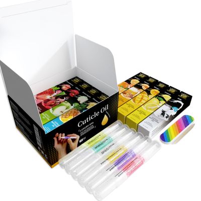 Miss Forever 14+1 pcs Cuticle Oil Pen Bulk, Nail Oil Pen with Brush Pack Light Smell Natural Fragrance, 5ml / Tube Container Organic Plant Scented Soften Remover Care for Dry Cuticles Set