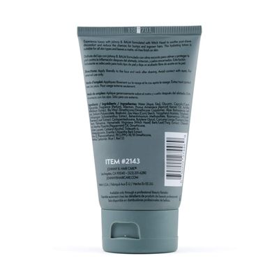 JOHNNY B. Professional Balm After Shave, All-Natural and Hyrdating 3.3 oz.