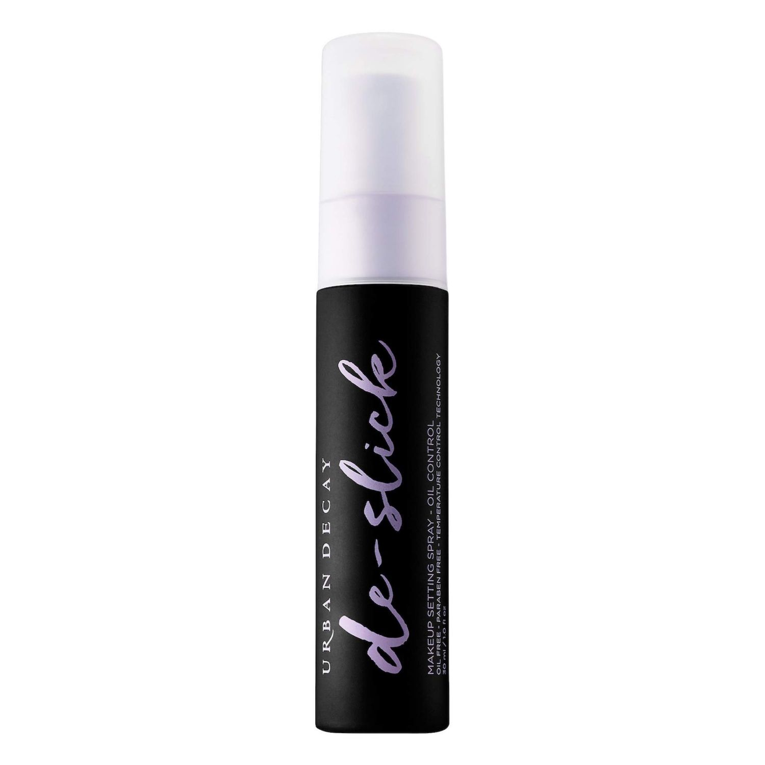 Urban Decay De-Slick Mattifying Makeup Setting Spray for Face (Travel Size), Waterproof, Smudge-proof, Oil &amp; Shine Control, for Oily Combination Skin, Oil-free, Vegan, Cruelty-free - 1 fl oz