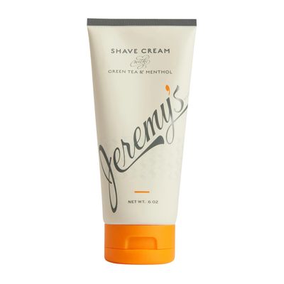 Jeremys Razors Shaving Cream for Men - All Natural Shave Cream With Green Tea &amp; Menthol - Rich Lather For Face, Body, Head, Travel, Sensitive Skin &amp; Razor Burn - Men&#39;s Grooming (Made in USA, 6 Fl Oz)