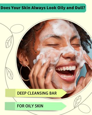 SAPHUS Face Wash Bar, Facial Cleansing Bars Balancing Face Soap Cleanser with Amino Acids & Jojoba Oil for Gentle Exfoliation for Oily Skin, Soap Free, Sulfate Free, Zero Waste