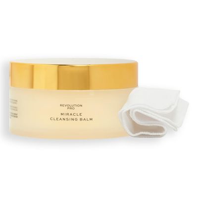Revolution Pro, Miracle Vegan Collagen Cleansing Balm, Hydrating &amp; Nourishing Face Cleanser &amp; Makeup Remover, Vegan &amp; Cruelty-Free, 3.4 oz
