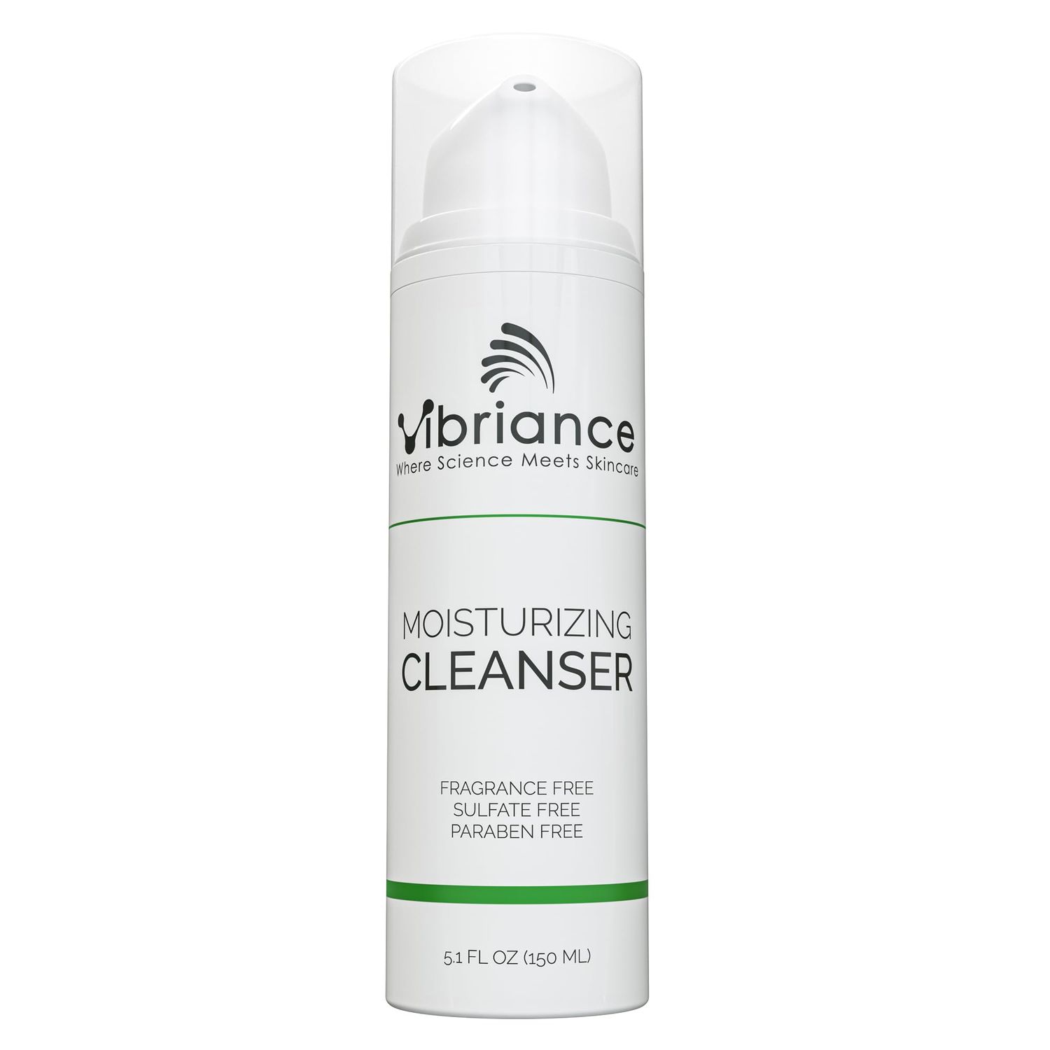 Vibriance Moisturizing Face Cleanser, 5.1 fl oz - Ultra-Hydrating Facial Wash for Women, Normal to Dry Skin - Sulfate and Paraben-Free - Removes Makeup, Impurities