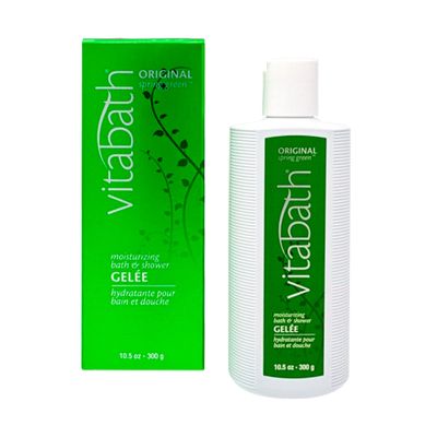 Vitabath Original Spring Green Moisturizing Bath &amp; Shower Gel Wash Intoxicating Botanical Skin Rejuvenation, Hydrating Dry Skincare, Body Cleanser &amp; Foaming Gelee - 10.5 oz