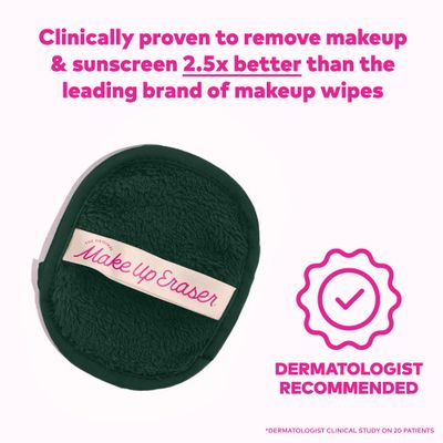 The Original MakeUp Eraser, 7-Day Set, Erase All Makeup with Just Water, Including Waterproof Mascara, Eyeliner, Foundation, Lipstick, Sunscreen, and More! Eat Your Greens Neutrals, 7ct.