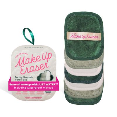 The Original MakeUp Eraser, 7-Day Set, Erase All Makeup with Just Water, Including Waterproof Mascara, Eyeliner, Foundation, Lipstick, Sunscreen, and More! Eat Your Greens Neutrals, 7ct.