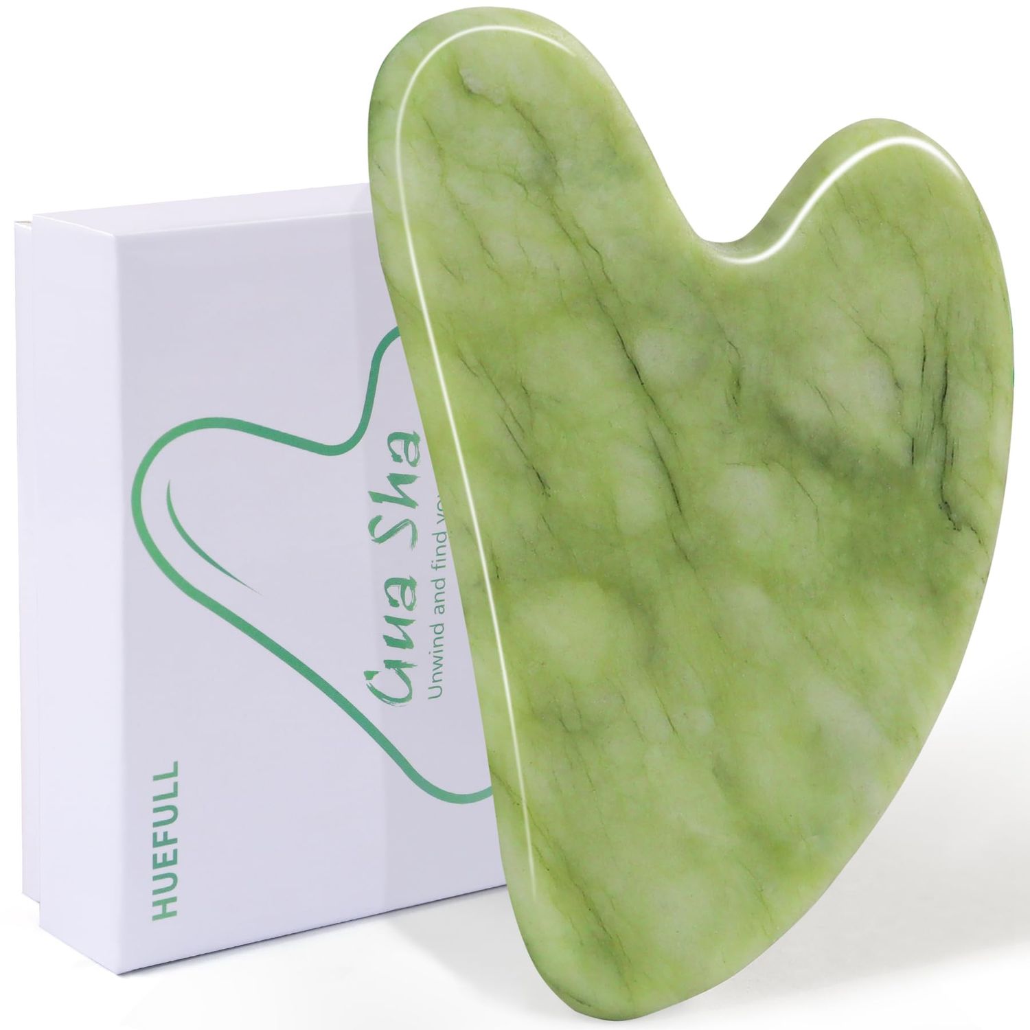 huefull Gua Sha Facial Tool for Face and Body, Gua Sha for Self Care, Guasha Tool Tensions Relief and Reducing Puffiness, Skin Care Gift for Men/Woman, Skincare Gifts
