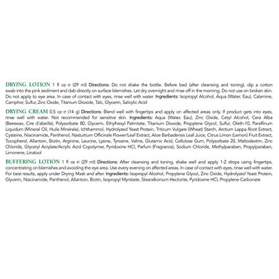 Mario Badescu Acne Repair Kit with Drying Lotion, Buffering Lotion &amp; Drying Cream | Skin Care Set Ideal for Combination or Oily Face for Healthy, Clear Complexion