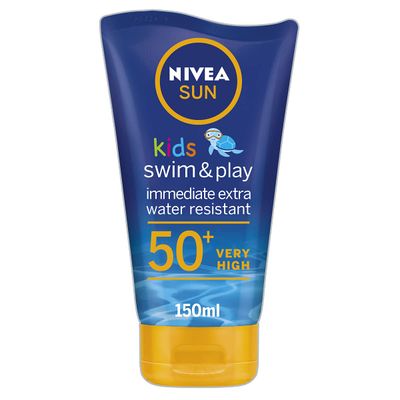 Nivea Sun Kids Swim &amp; Play Sun Lotion Spf50+ 150 Ml