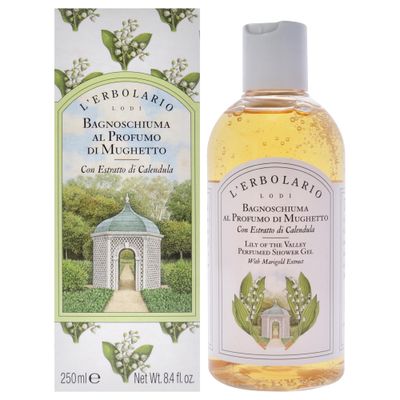 L&#39;Erbolario - Lily of the Valley Shower Gel - Extremely Delicate Bath Foam - Enriched with Organic Marigold Extract - Deeply Cleanses, Leaving Skin Extremely Soft - Floral, Green Fragrance, 8.4 oz