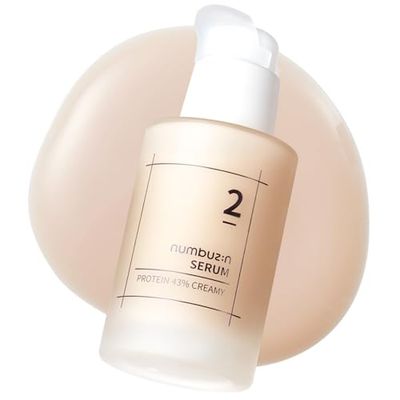 numbuzin No.2 Serum | Creamy 43% Protein Serum | Protein Cream Serum with Oat Protein, Ceramide, Panthenol for Skin Barrier | Korean Skin Care for Sensitive, Loose Skin | 1.69 fl. oz.