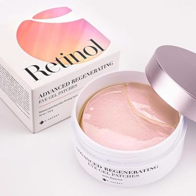 KSECRET Advanced Regenerating Eye Gel Patches, 102g/3.45oz. 60pcs (15 full pairs) with RETINOL | Korean Skincare | Under Eye Masks for Anti-Wrinkles, Anti-Aging, Dark Circles, Puffiness