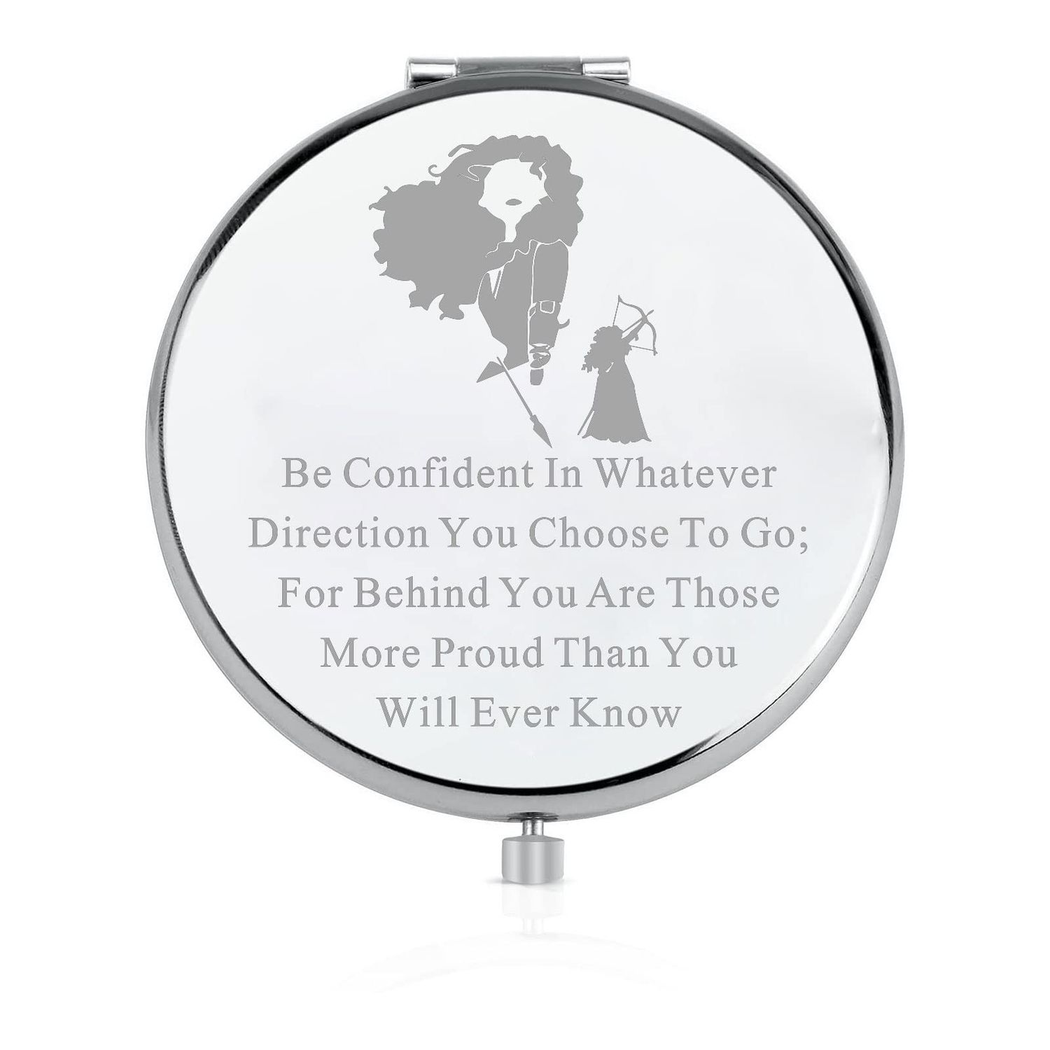LQRI Brave Merida Proposal Compact Mirror Merida Princess Charm Portable Hand Makeup Mirror Anime Cartoon Gift