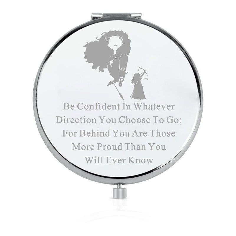 LQRI Brave Merida Proposal Compact Mirror Merida Princess Charm Portable Hand Makeup Mirror Anime Cartoon Gift