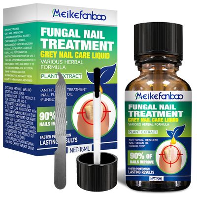 Multi-Purpose Nail Repair, Nail Solution with Tea Tree Oil for Discolored and Damaged NailsPlant Drops for Nails CareDiscolored and Damaged Nails