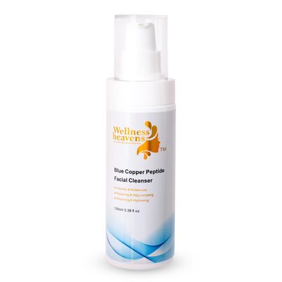 Peptide Facial Cleanser, Limpiador Facial, Acido Glicolico, Anti-Aging Face Wash for Radiant Skin, Cleanser with Antioxidants, Strengthens Skin Barrier &amp; Improves Collagen Production, 100ml