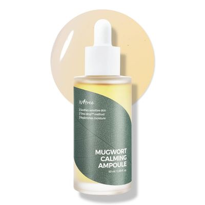 ISNTREE Mugwort calming Ampoule 50ml 1.69 fl.oz | Soothes sensitive skin | Replenishes moisture