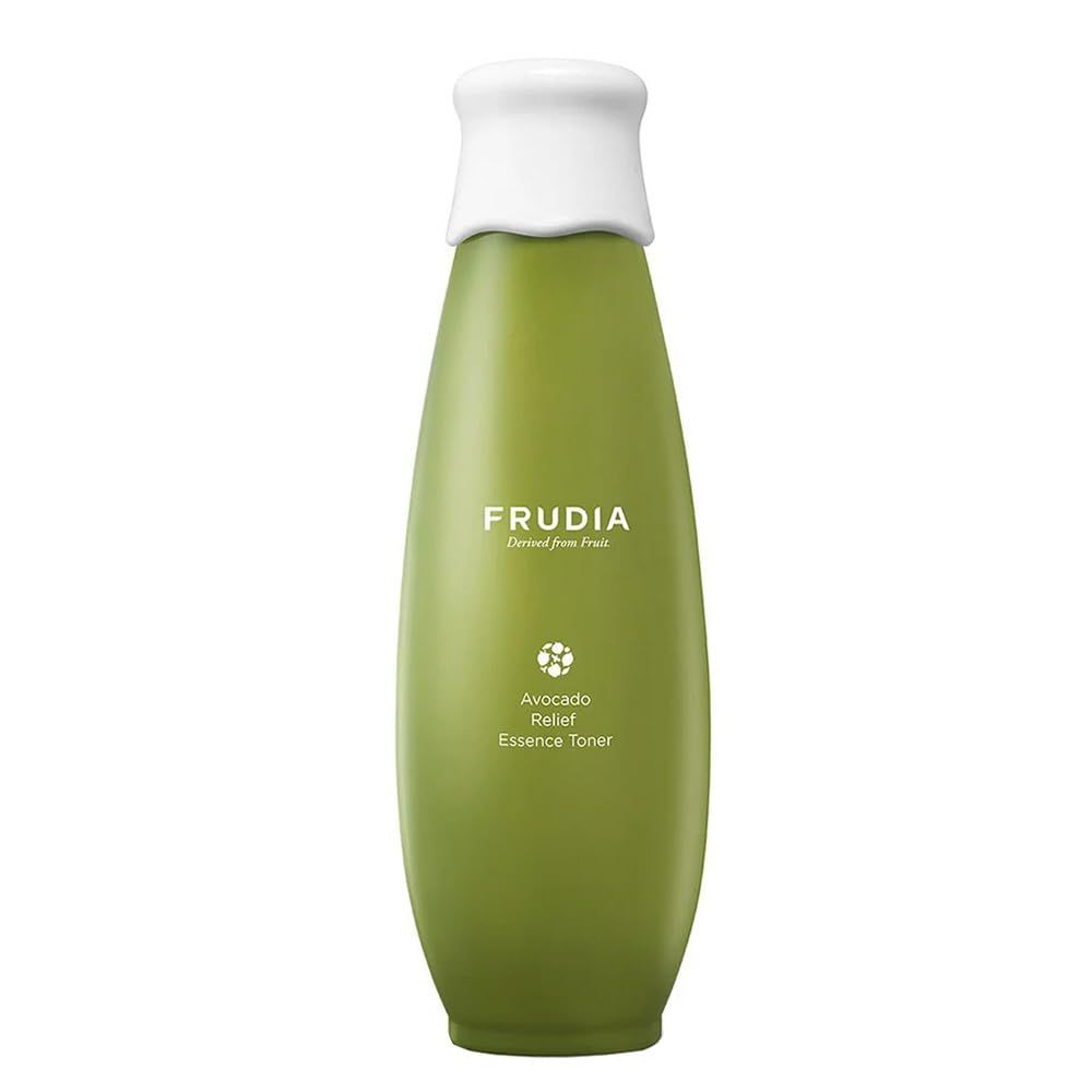 WELCOS FRUDIA Avocado Relief Essence Toner | Calming Toner for Face w/Avocado Extract, Centella Asiatica Extract &amp; MadecassosideX4 | Korean Skin Care Soothing Toner for Sensitive Skin (6.59 fl oz)