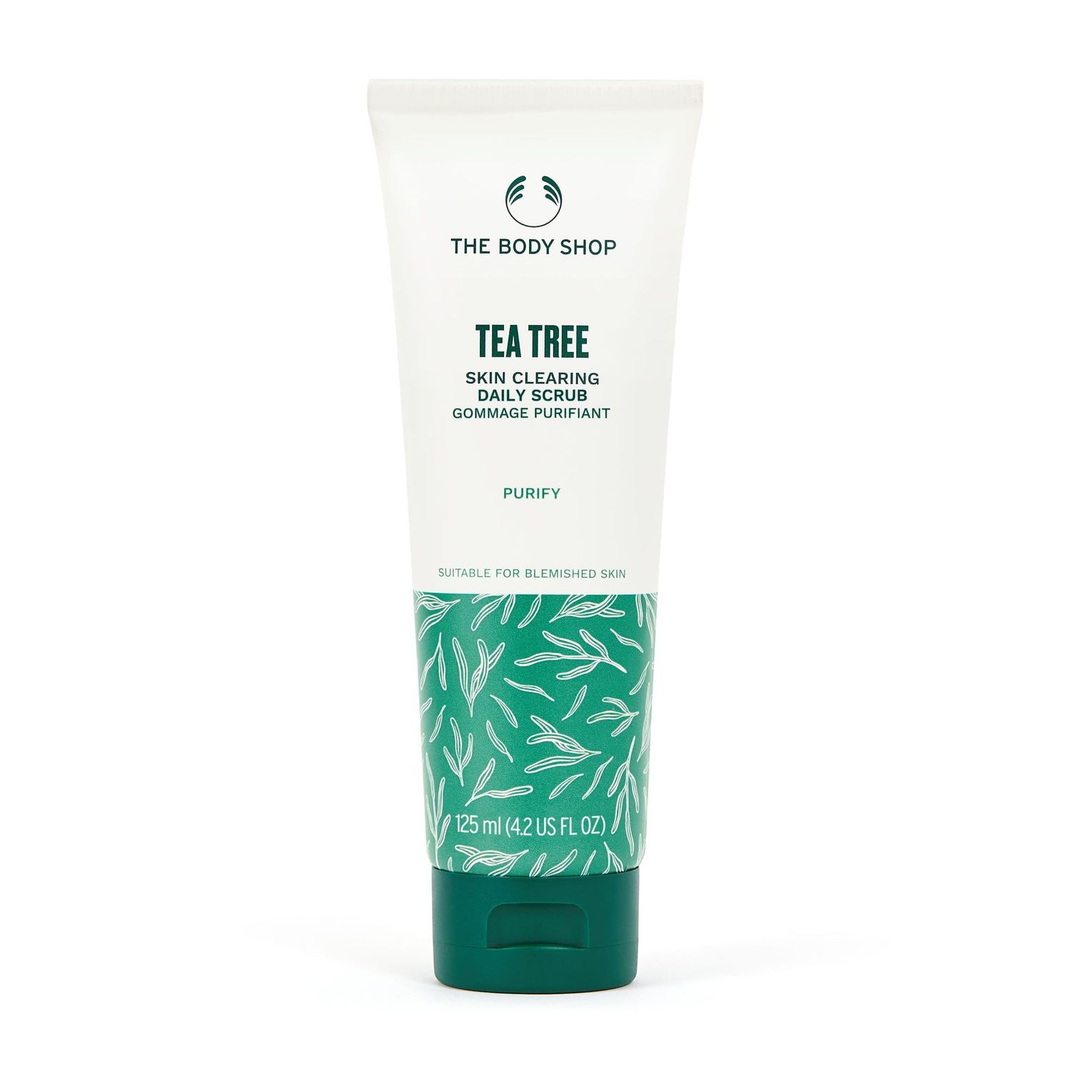 The Body Shop Tea Tree 3 in 1 Wash Scrub &amp; Mask - Purifying Vegan Skincare For Oily, Blemished Skin - 4.2 oz