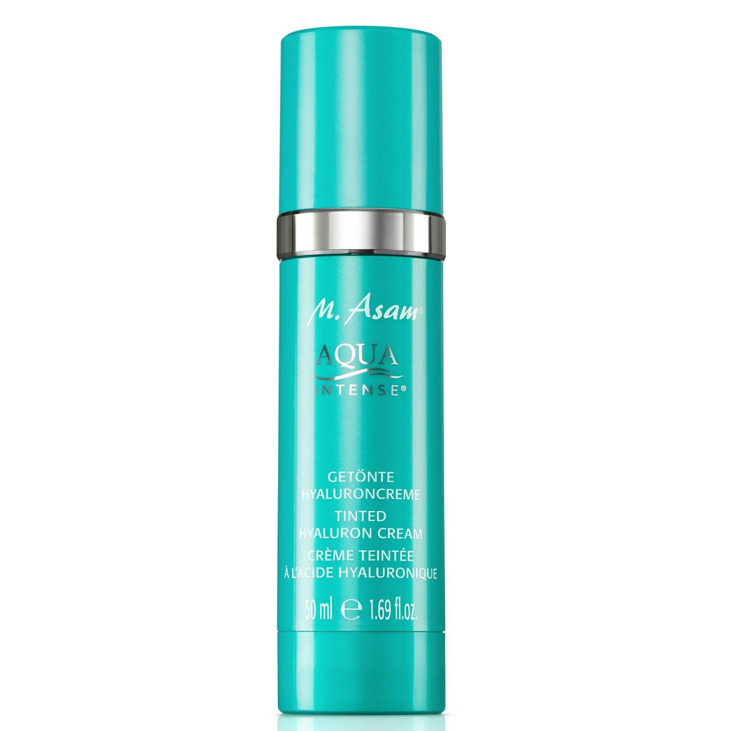 M. Asam AQUA INTENSE Tinted Moisturizer (1.69 fl oz) - Face Moisturizer &amp; Tinted Cream with Hyaluronic Acid, Natural Finish, Skin Care for All Skin Types