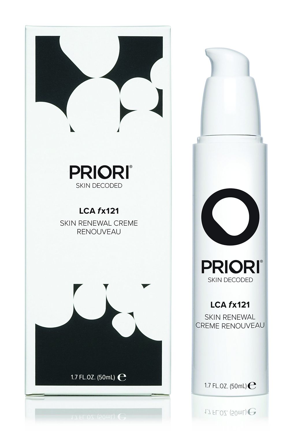 PRIORI Skincare Skin Renewal Cream with Lactic Acid Retexturizing Face Moisturizer for Dark Spots, Fine Lines &amp; Wrinkles, Acne Scars Vitamin C, E, Fragrance Free Women &amp; Men Skincare 1.7 fl oz
