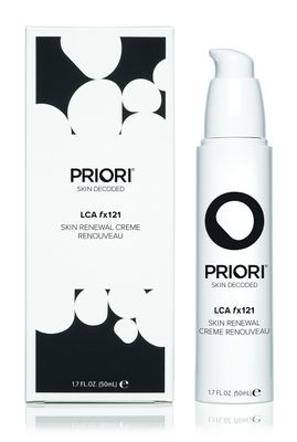 PRIORI Skincare Skin Renewal Cream with Lactic Acid Retexturizing Face Moisturizer for Dark Spots, Fine Lines &amp; Wrinkles, Acne Scars Vitamin C, E, Fragrance Free Women &amp; Men Skincare 1.7 fl oz