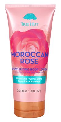 Tree Hut Moroccan Rose Moisturizing Body Lotion | Ceramide and Squalene Formula Helps Protect Skin | Long-lasting Hydration Leaves Skin Feeling Soft &amp; Moisturized | 8.5 fl oz.