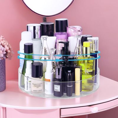 Makeup Organizer Countertop, Makeup Organization for Vanity360Rotating Makeup Organizer, Perfume Organizer, Skincare Organizers, Bathroom Counter Organizer, 11 inch Acrylic Clear Rotating Organizer