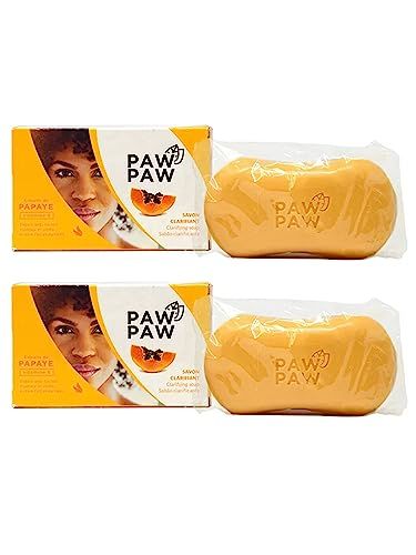 Paw Paw Skin &amp; Body Clarifying Bar Soap Papaye Papaya Extracted with Vitamin E, 180g./6.3oz. (Pack of 2)