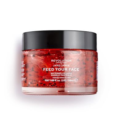 Revolution Skincare x Jake Jamie Watermelon Hydrating Face Mask, Moisturizes the Skin, Vegan &amp; Cruelty Free, 50ml