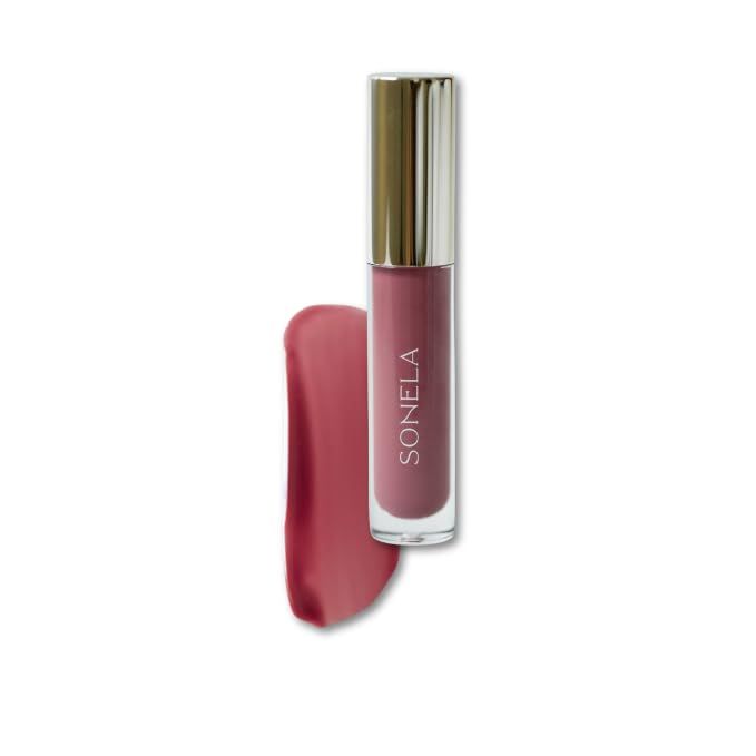 SONELA Your Best Self Peptide Light Natural Plump Lip Gloss (Encourage Yourself, 0.13 Fl oz)