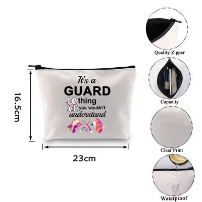 VAMSII Color Guard Girl Makeup Bag Colorguard Gifts Its a Guard Thing You Wouldn't Understand Marching Band Flag Gift Bag (GUARD thing)