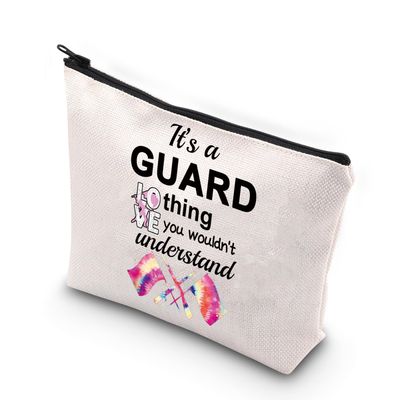 VAMSII Color Guard Girl Makeup Bag Colorguard Gifts Its a Guard Thing You Wouldn&#39;t Understand Marching Band Flag Gift Bag (GUARD thing)