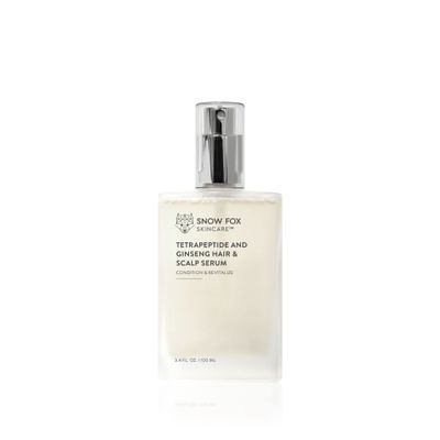 Snow Fox Skincare Tetrapeptide And Ginseng Hair &amp; Scalp Serum, 100 ml Spray Bottle