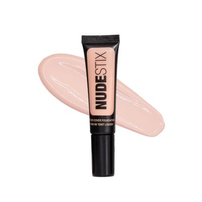 Nudestix Tinted Cover Liquid Foundation, Buildable Coverage for Even Skin Tone, Flawless Natural Lightweight Makeup Finish, Shade: Nude 1.5, 0.84 fl oz (25 ml)