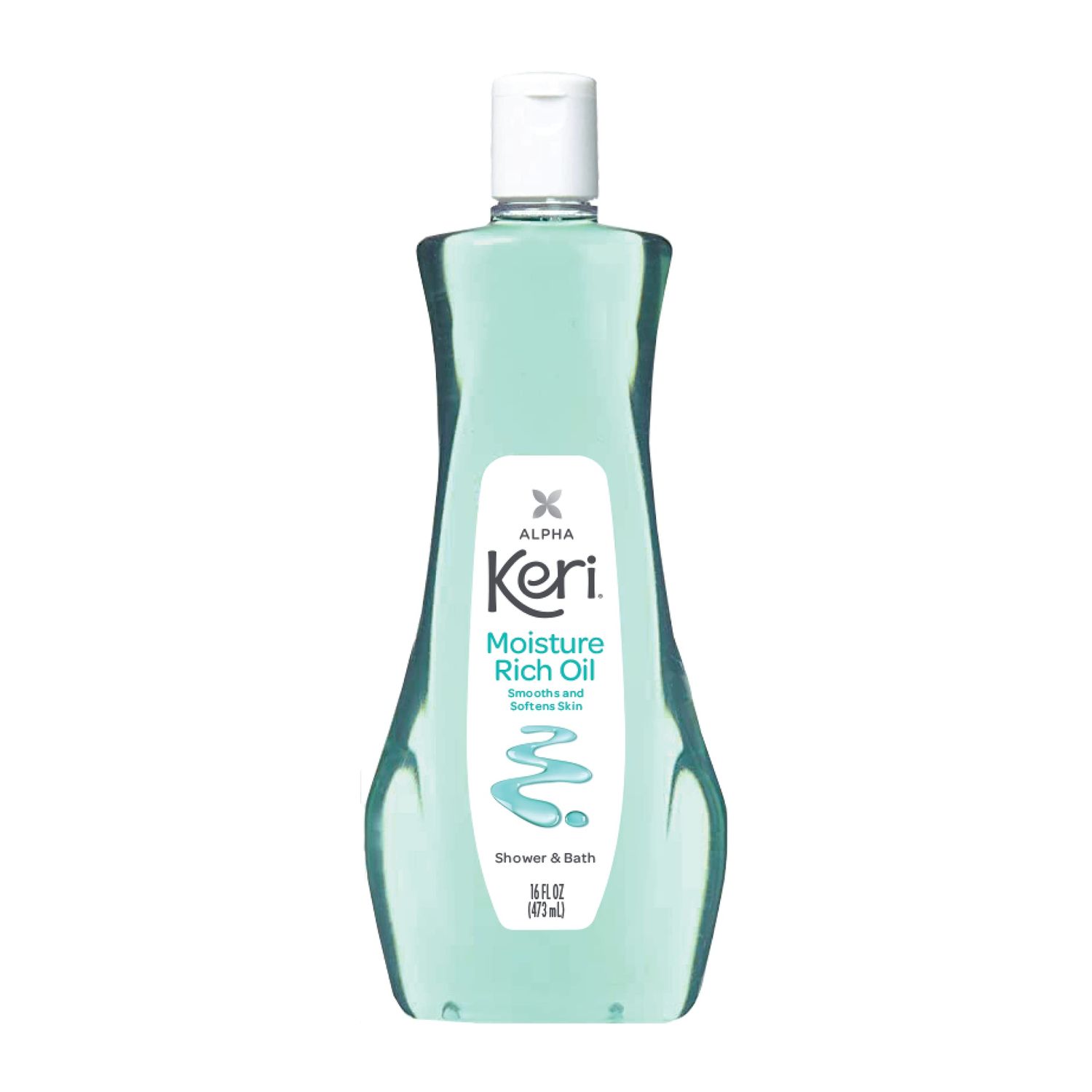 Keri Shower &amp; Bath Moisture Rich Oil, Delicate, 16 Fl Oz