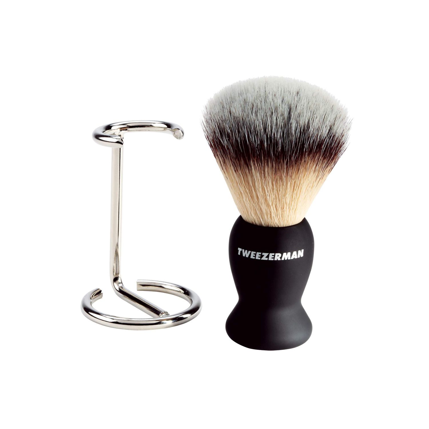 Tweezerman Men&#39;s Shave Brush &amp; Stand