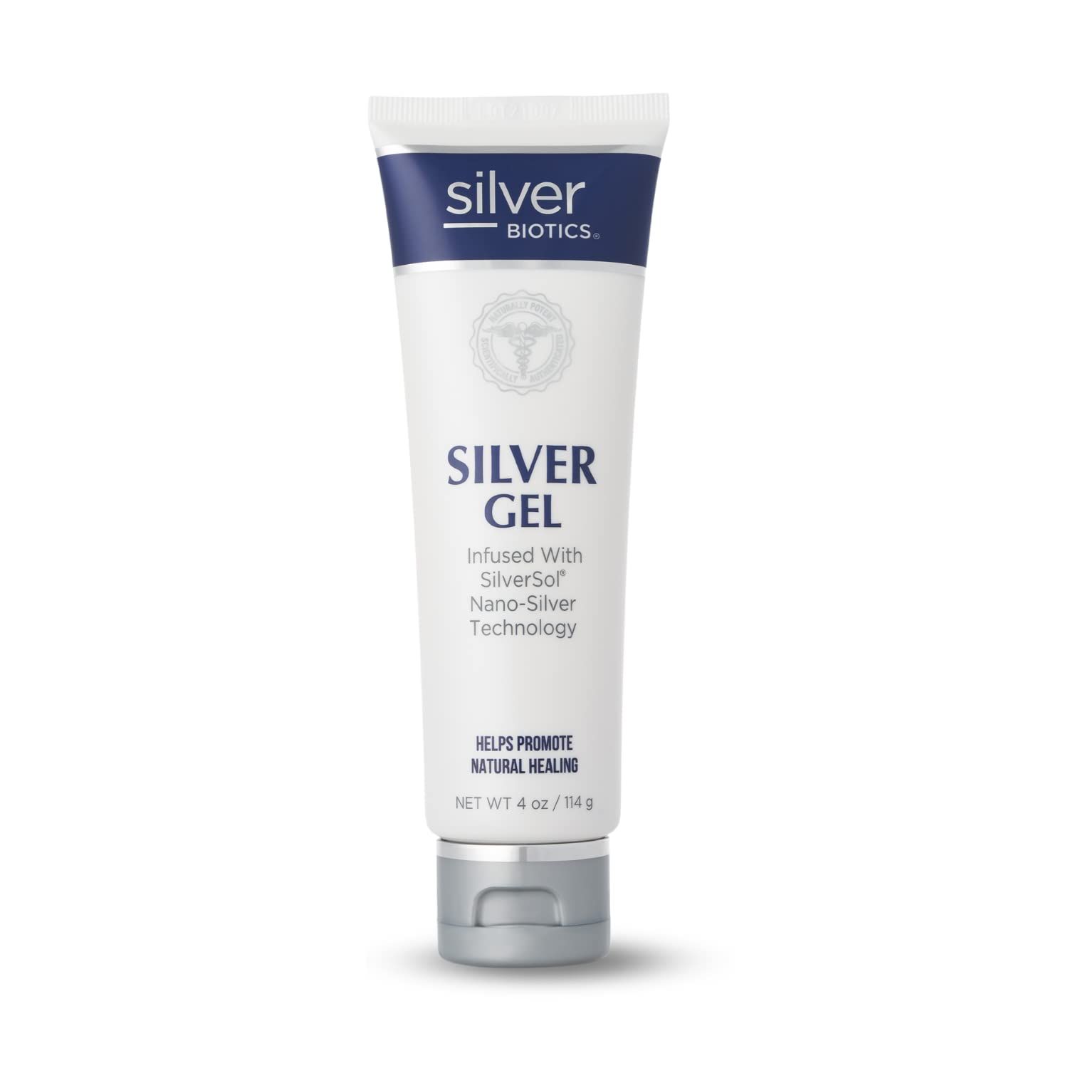 Silver Biotics Colloidal Nano SilverSol AgO 20 ppm Soothing &amp; Nourishing Skin Gel | Versatile 4 Oz Gel for Skin Wellness and Comfort