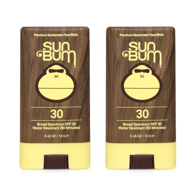 Sun Bum Sun Bum Original Spf 30 Sunscreen Face Stick Vegan and Reef Friendly (octinoxate &amp; Oxybenzone Free) Broad Spectrum Moisturizing Roll-on Uva/uvb Sunscreen With Vitamin E 2 Pack