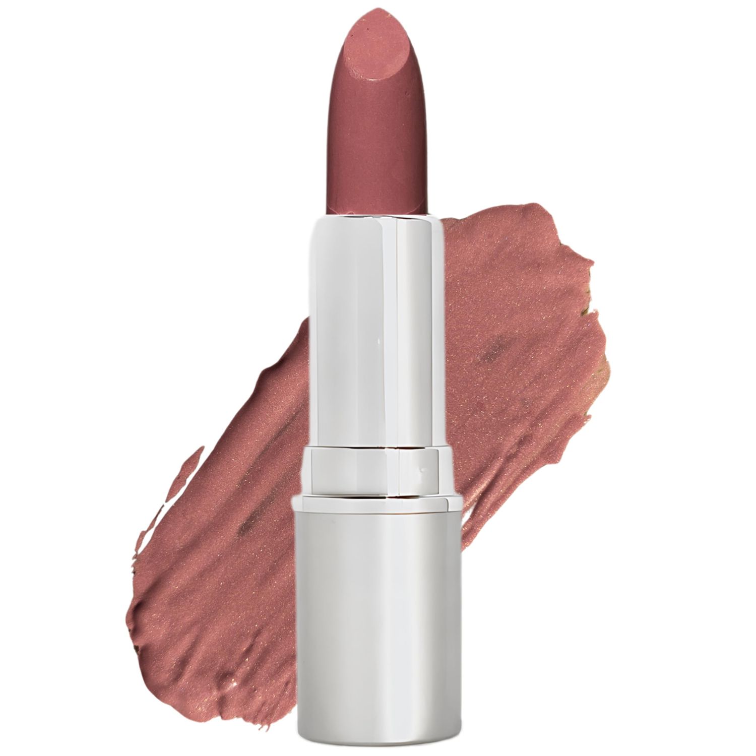 Honeybee Gardens Truly Natural Long Lasting Lipstick, Paradise, Light Pink with Peach Undertones, Naturally Hydrating &amp; Nourishing, Vegan, Gluten-Free &amp; Cruelty-Free, 0.13 oz / 3.8 g