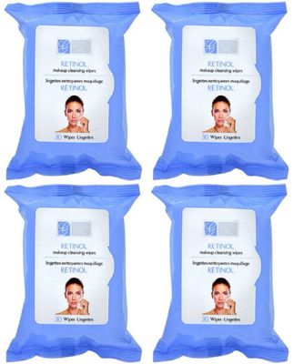 Retinol Makeup Cleansing Cloth Wipes, 4-pk (100 Wipes) (Regular)