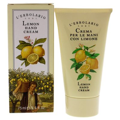 LErbolario Lemon Hand Cream - Dry Hands Hand Lotion with Hydrating Glycerin - Shields Skin from Dryness and Redness - Refreshing Lemon Scent - 2.5 oz