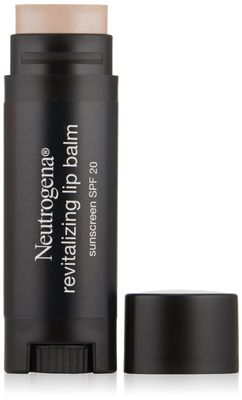 Neutrogena Revitalizing and Moisturizing Tinted Lip Balm with Sun Protective Broad Spectrum SPF 20 Sunscreen, Lip Soothing Balm with a Sheer Tint in Color Sheer Shimmer 10,.15 oz