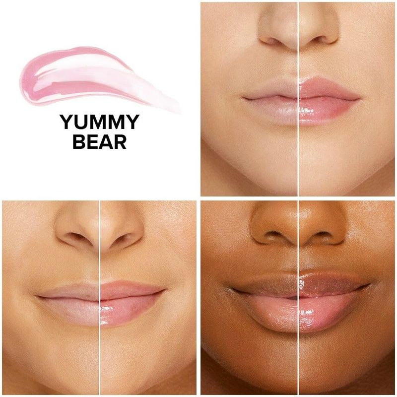 Too Faced Lip Injection Maximum Plump Extra Strength Lip Plumper Gloss | Hydrating + Plumping, 0.14 Fl Oz, Yummy Bear